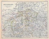Fototapeta Mapy - Old map. Engraving image