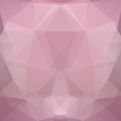 Wall Mural - Background of geometric shapes. Pastel pink mosaic pattern. Vector EPS 10. Vector illustration