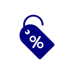 Sticker - Discount, price, sales discount, shopping,offer,  business product discount navy blue color icon