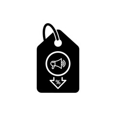 Poster - Discount, price, sales discount, shopping,offer,  business product discount black color icon