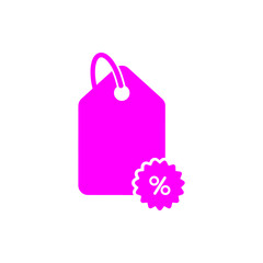 Poster - Discount, price, sales discount, shopping,offer,  business product discount magenta color icon