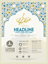 Ramadan Kareem Poster, Brochure Template And Other Users, Islamic Banner Background