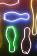 bowling pins neon 
