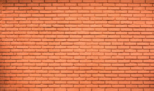 Textured Background New Orange Brick Wall