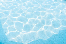 Textured Blue Water In The Pool