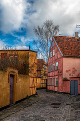 Helsingor Narrow Street Scene