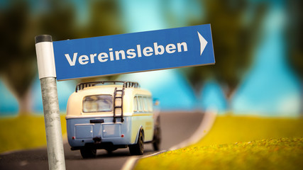 Wall Mural - Schild 366 - Vereinsleben