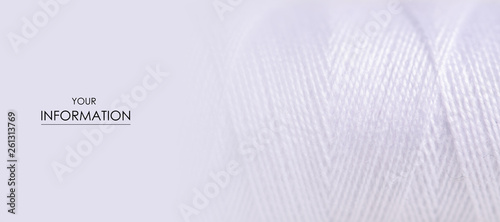 Cuadros en Lienzo White thread macro background clothing sewing material pattern