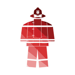 Sticker - Fire service uniform icon