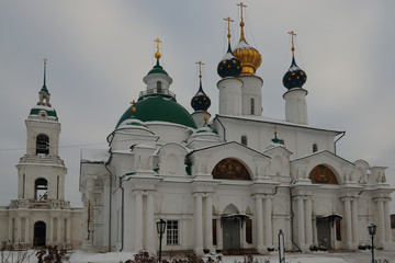 ancient Cathedral and bell tower in the monastery