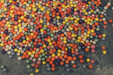 Poster - Colorful bright background, multi-colored balls
