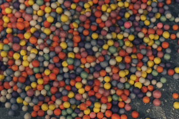 Poster - Colorful bright background, multi-colored balls