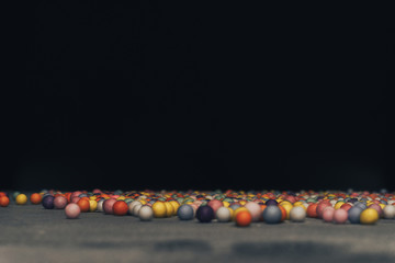 Poster - Colorful bright background, multi-colored balls