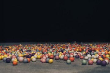 Poster - Colorful bright background, multi-colored balls