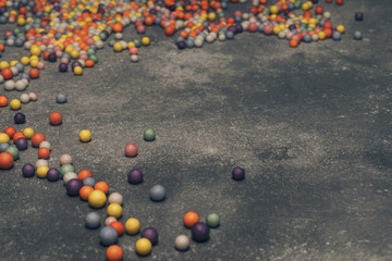 Poster - Colorful bright background, multi-colored balls
