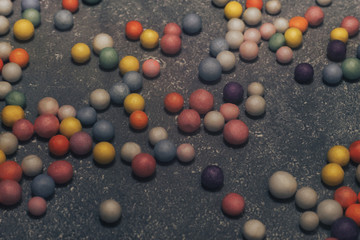Poster - Colorful bright background, multi-colored balls