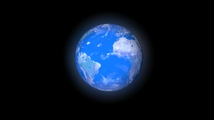 Wall Mural - Movement planet Earth in the galaxy. Space abstract sphere in the Universe.