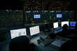© Mulderphoto - lock control panel of nuclear power plant operates on a backup power supply during an accident simulation