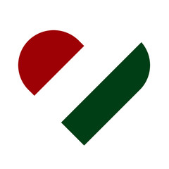 Sticker - Hungary Flag Heart Love Country National World Symbol