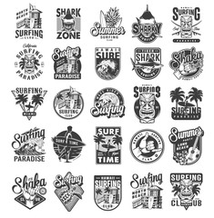 Poster - Vintage surfing sport labels