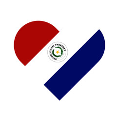 Sticker - Paraguay Flag Heart