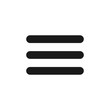© Elnur - Hamburger Menu icon. Thick hamburger menu bar line art icon for apps and websites