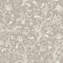 Seamless Vintage Borders. Traditional East Style, Ornamental Floral Elements.