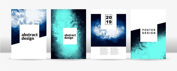 Wall Mural - Abstract nebula poster template eps10