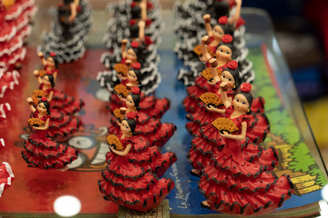 Wall Mural - Granada Spain souvenir shop flamenco dancer statuette