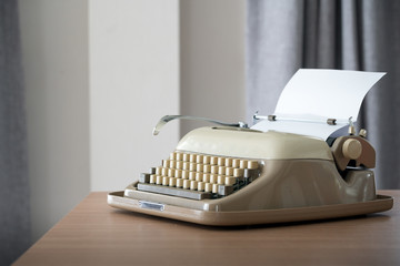 Poster - Retro style typewriter in studio