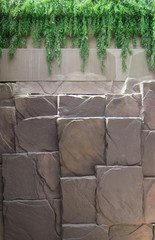 Poster - rocky wall of decorative stone