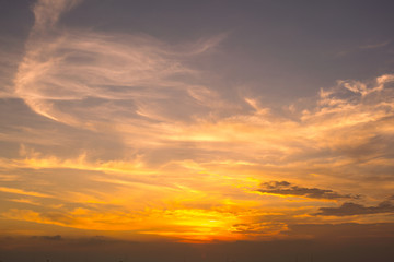 Sunset Sky Background in summer