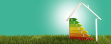 3d-illustration Symbol House Energy Efficiency