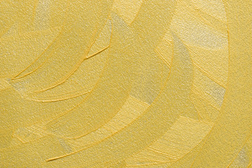 Canvas Print - golden painted paper background texture