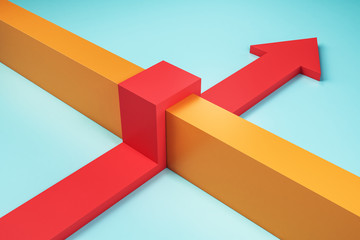 Poster - Obstacle and success concept