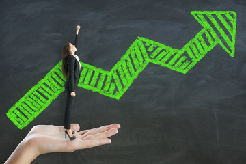 Aufkleber - Growth and success concept