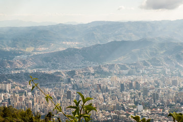 Caracas city view from Galipan, Venezuela