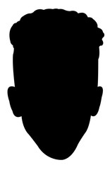 Wall Mural - a man head silhouette vector