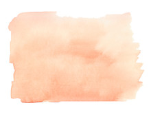 Watercolor Abstract Background In Brown And Orange Colors