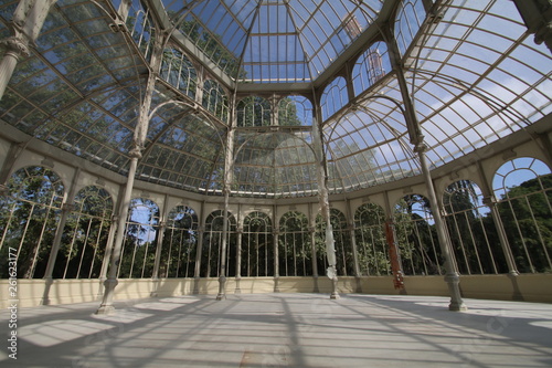 Interior Of Crystal Palace Palacio De Cristal In The