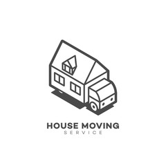 Sticker - House moving service logo