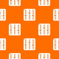 Poster - Sound mixer pattern vector orange for any web design best