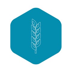 Wall Mural - Grain spike icon. Outline illustration of grain spike vector icon for web