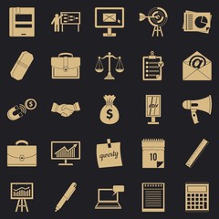 Poster - Gross product icons set. Simple set of 25 gross product vector icons for web for any design