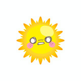 Fototapeta Pokój dzieciecy - Cute cry sun vector