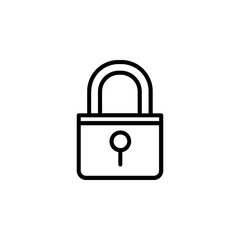 Wall Mural - Lock icon vector. Lock vector design. sign design. flat style. Vector EPS 10