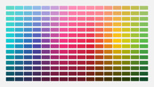 Color Palette. Table Color Shades. Color Harmony. Trend Colors. Vector Illustration