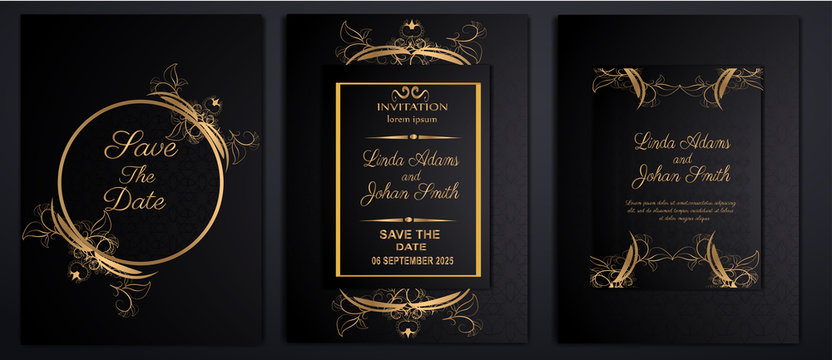 luxury wedding invitation cards