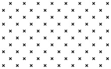 Crosses Simple Minimalist Decorative Geometrical Vector Pattern