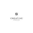 Letter ST Creative Abstract Monogram Logo Design Template